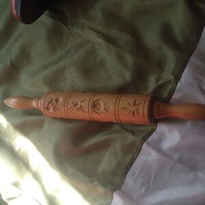 Embossed Wooden rolling pin